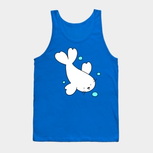 Swimming Baby Harp Seal Tank Top